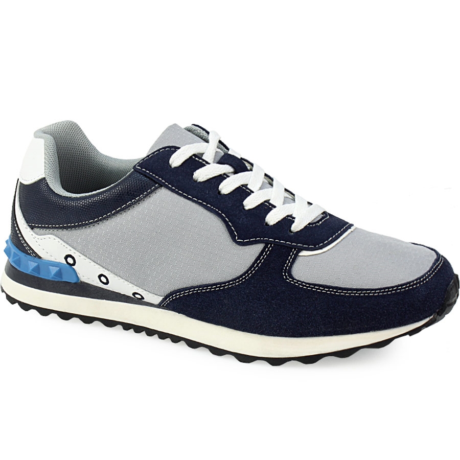 Ανδρικά sneakers με διακομητικές λεπτομέρειες Μπλε