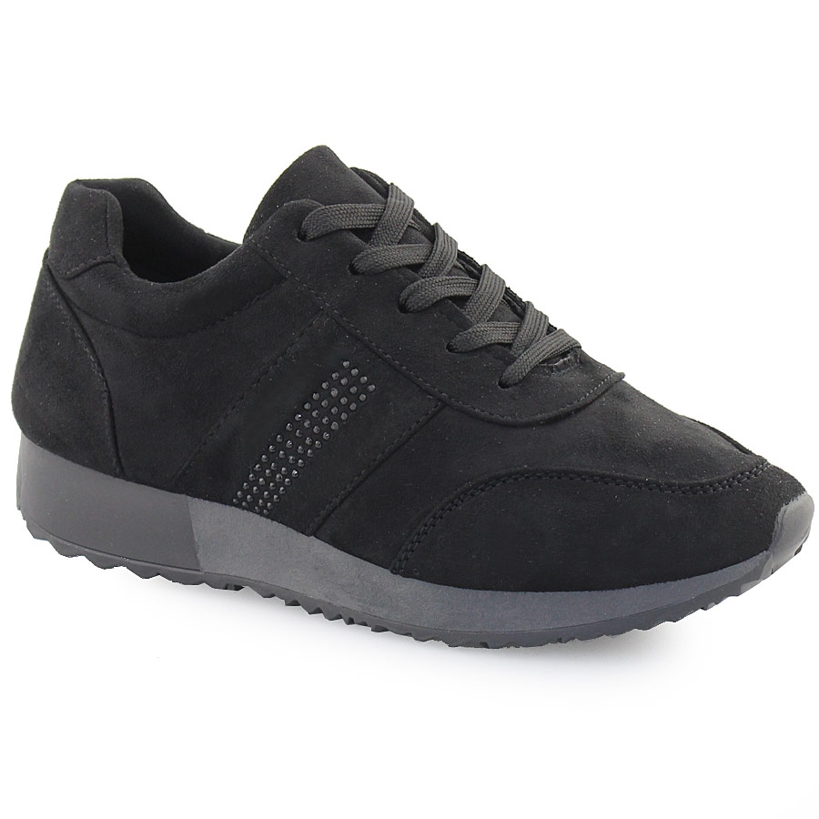 Γυναικεία sneakers με strass Μαύρο