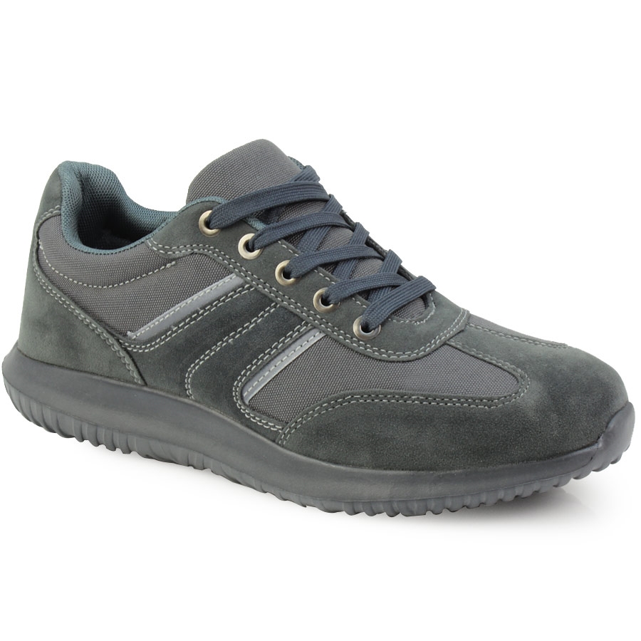 Ανδρικά sneakers με διακοσμητικά γαζιά Γκρι