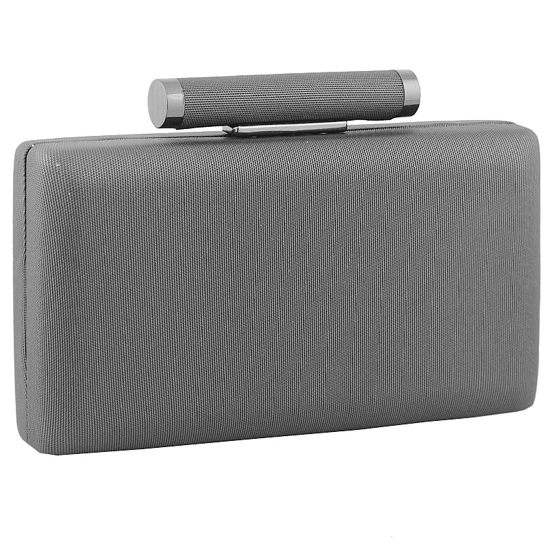 Φάκελοι clutch με στρογγυλή χειρολαβή Ασημί