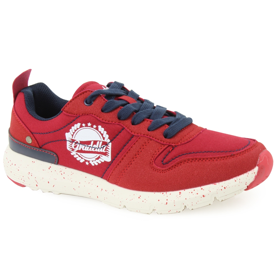 Ανδρικά sneakers με στάμπα Κόκκινο