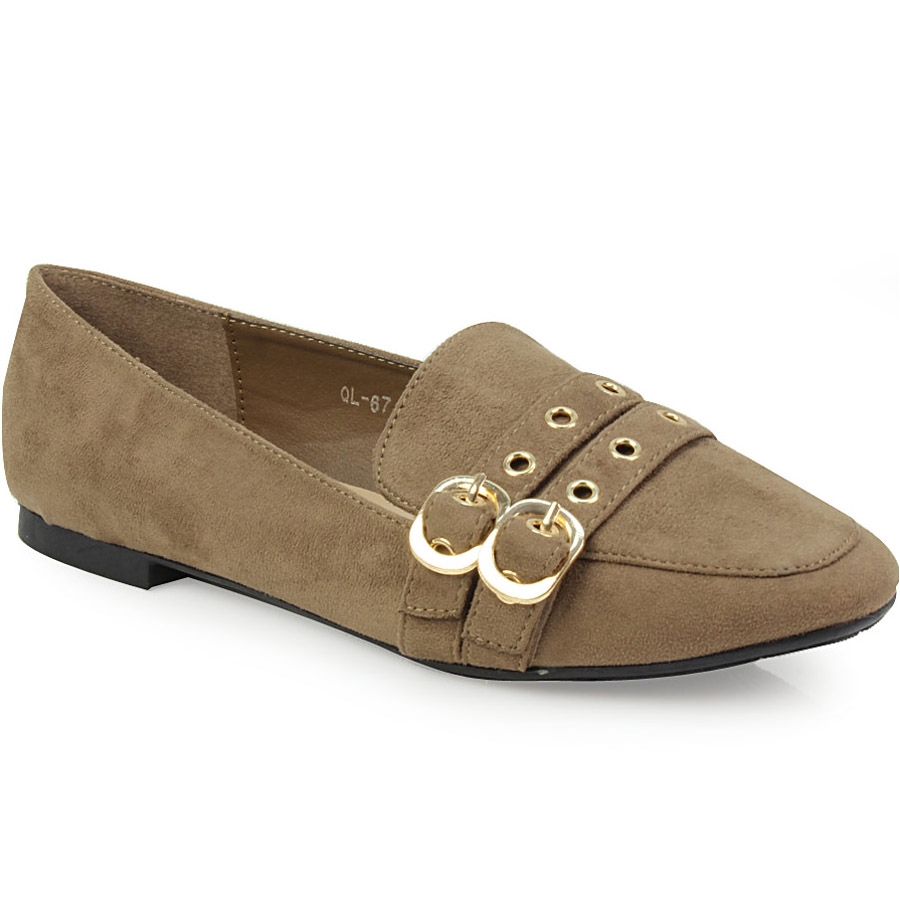 Γυναικεία loafers με διπλό τοκά Πούρο