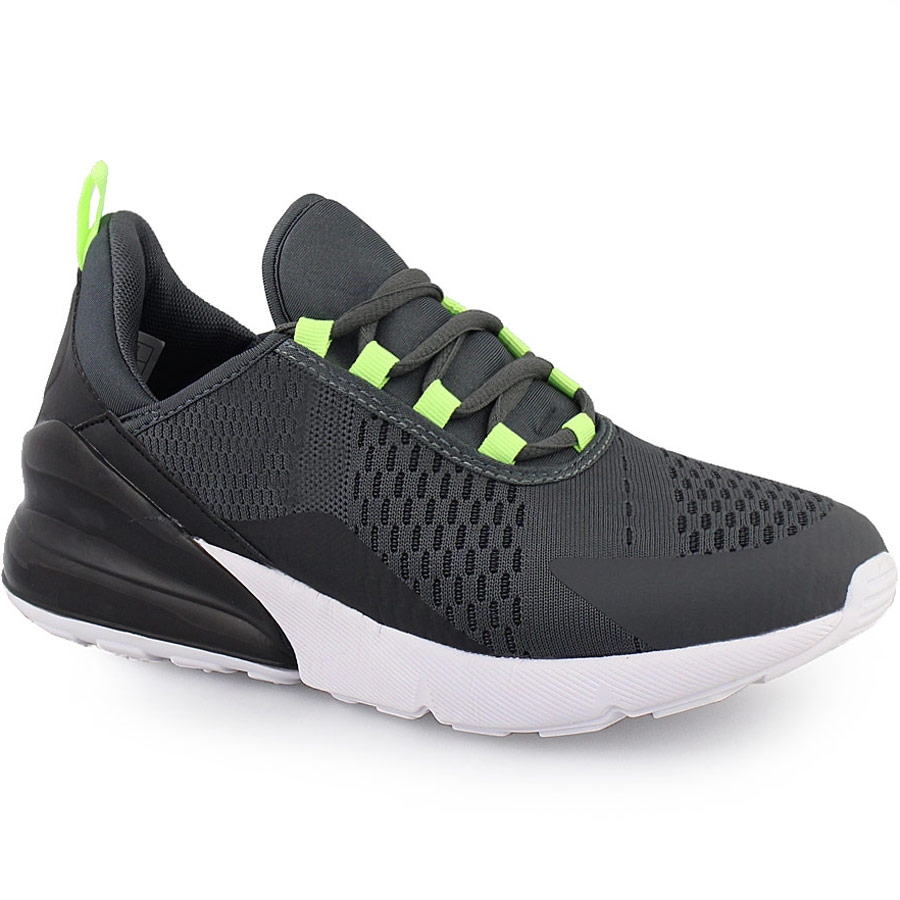 Ανδρικά sneakers δίχρωμα με χρωματιστή λεπτομέρεια Γκρι