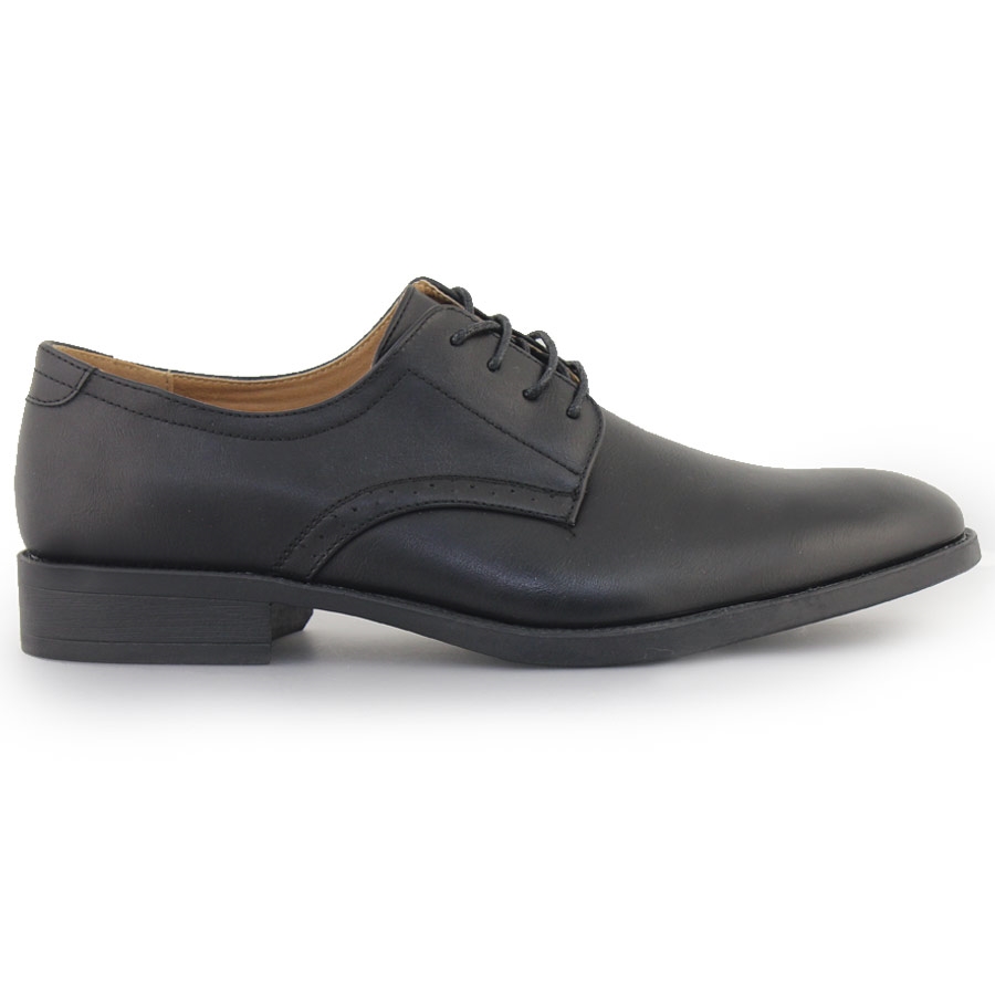 Ανδρικά loafers με περφορέ λεπτομέρεια Μαύρο