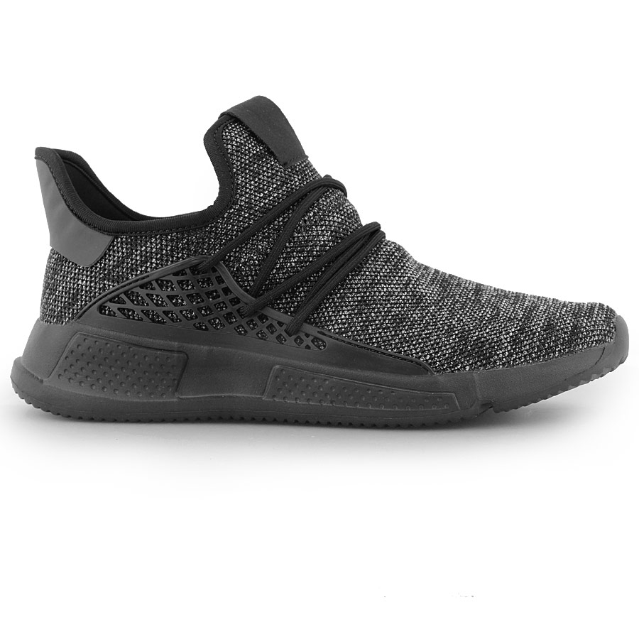 Ανδρικά sneakers με ανάγλυφα σχέδια Μαύρο/Λευκό