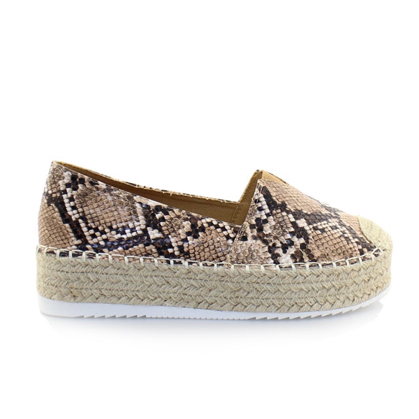Γυναικείες εσπαντρίγιες snake skin Πούρο