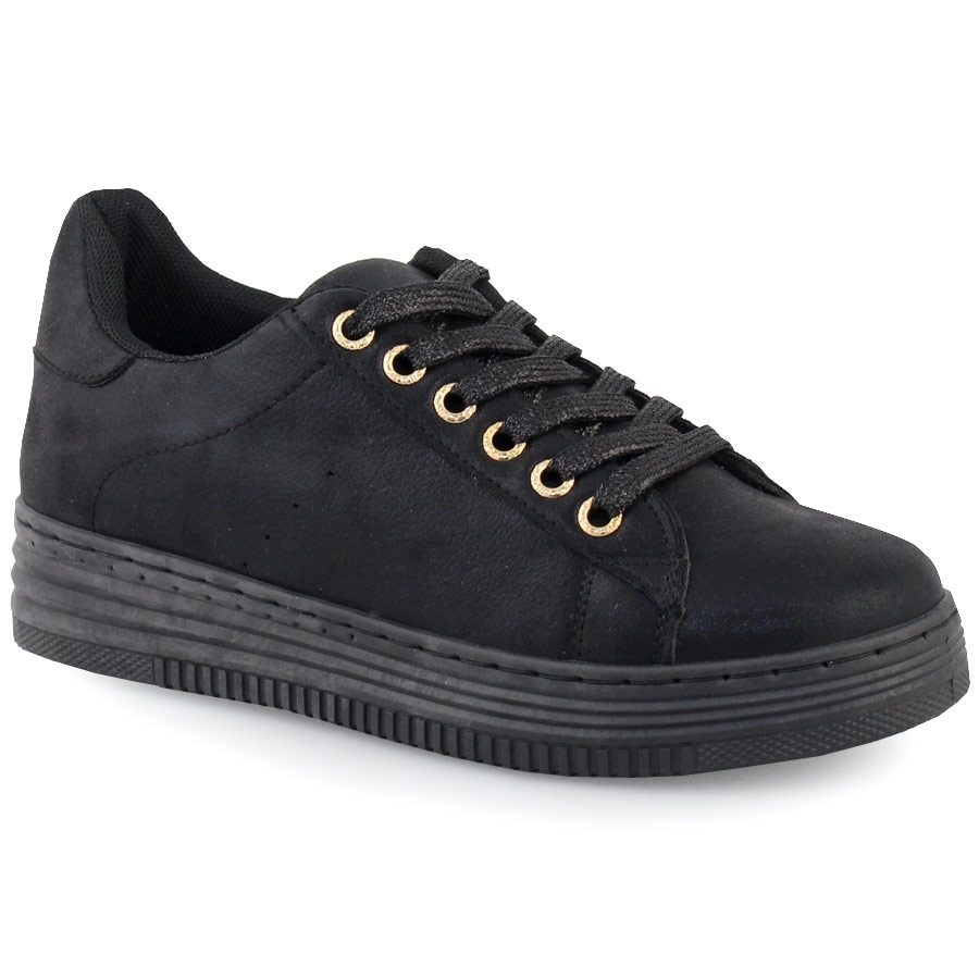 Γυναικεία sneakers μονόχρωμα Μαύρο