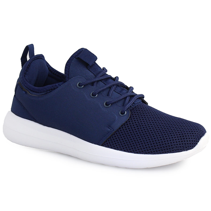 Ανδρικά sneakers με διακοσμητικό ύφασμα Μπλε