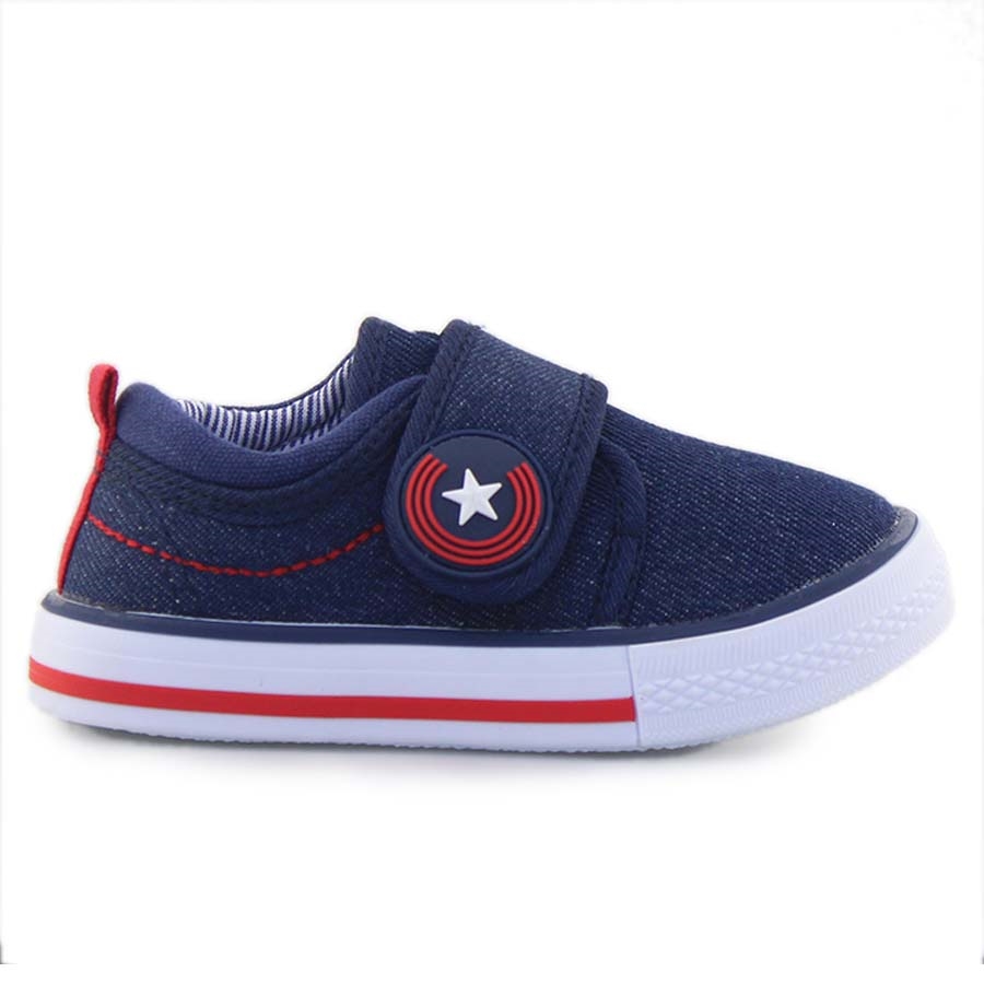 Παιδικά sneakers με αυτοκόλλητο Navy