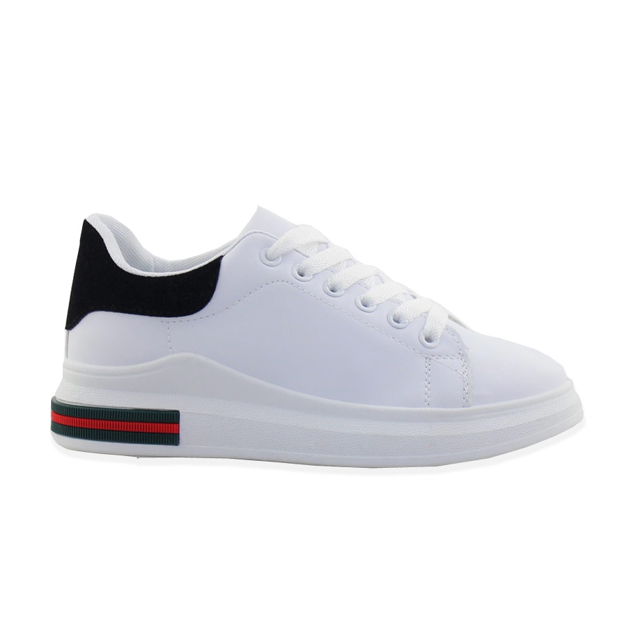 Γυναικεία sneakers με δίχρωμο σχέδιο Λευκό/Μαύρο