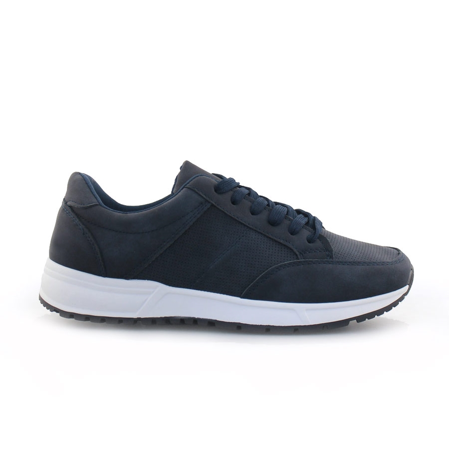 Ανδρικά sneakers σε απλή γραμμή Navy