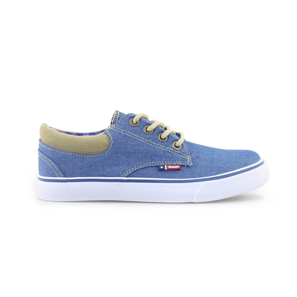 Παιδικά sneakers με καρό φόδρα Τζιν