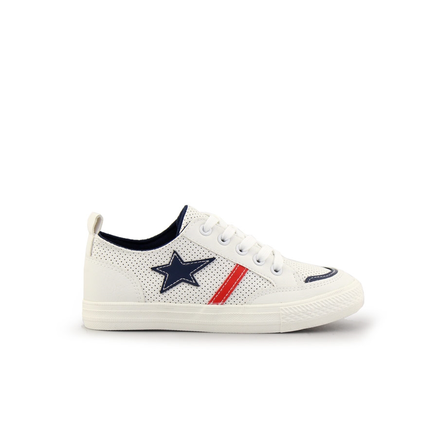Παιδικά sneakers με χρωματιστά σχέδια Λευκό