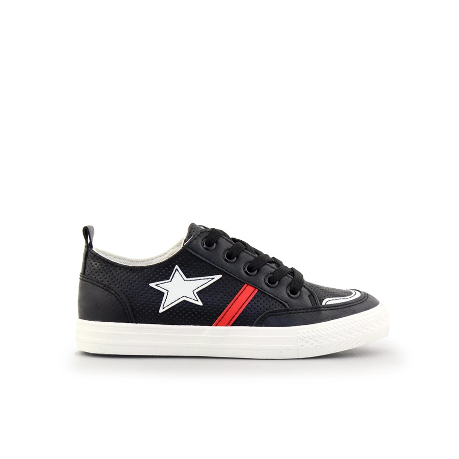 Παιδικά sneakers με χρωματιστά σχέδια Μαύρο