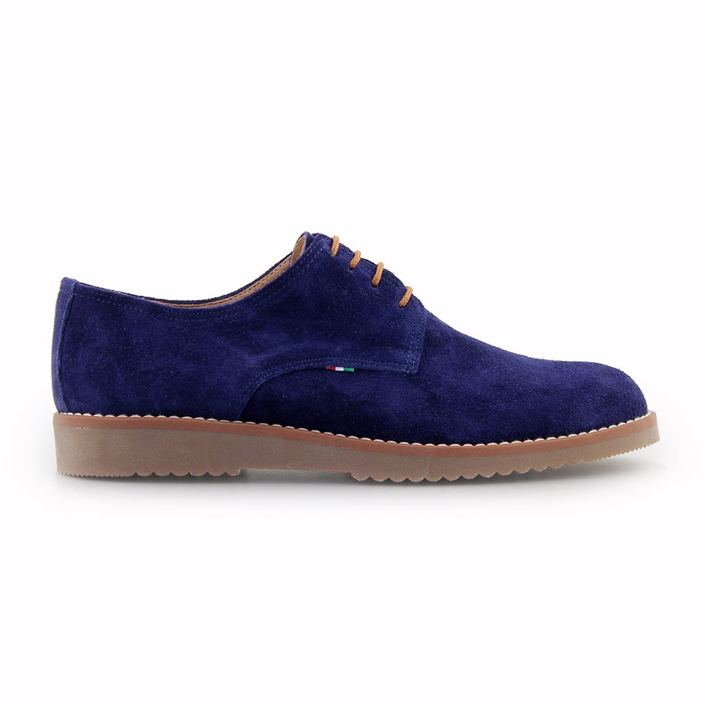 Ανδρικά loafers καστόρινα σε απλή γραμμή Μπλε