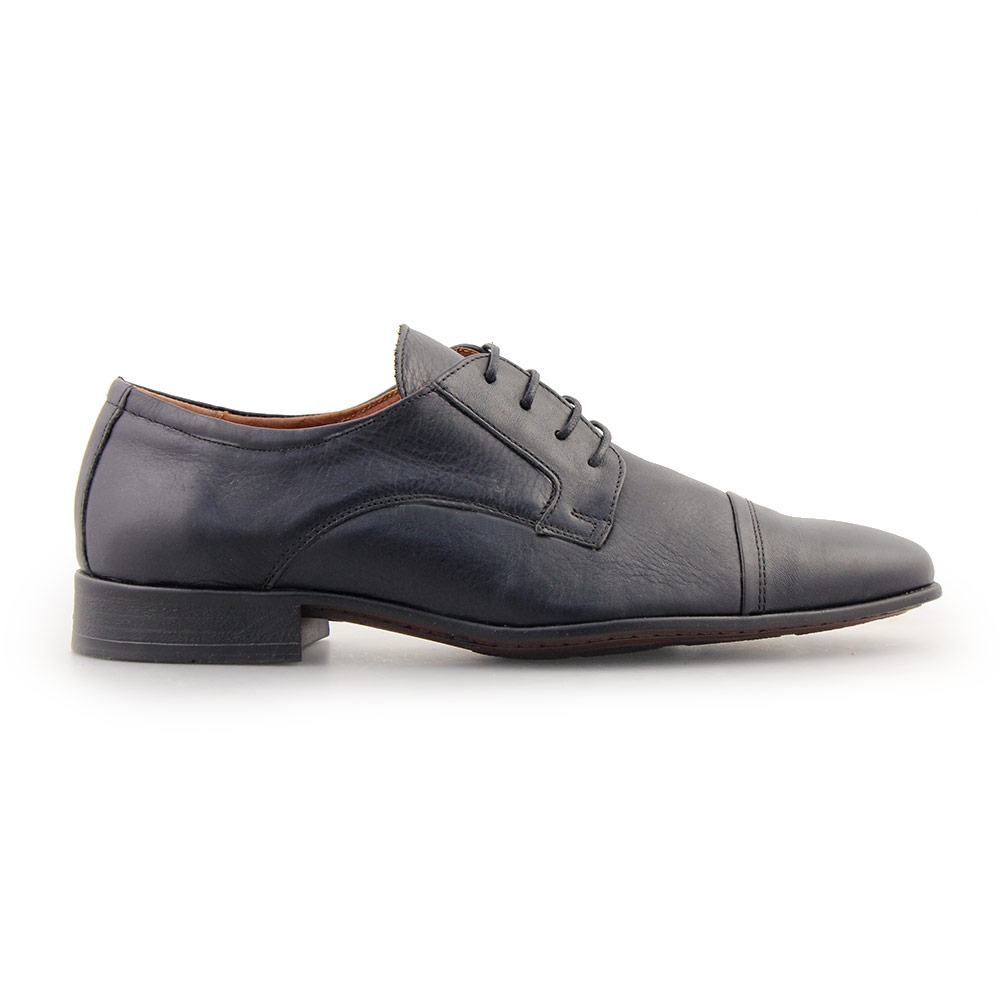 Ανδρικά δερμάτινα loafers με σχέδιο Μαύρο