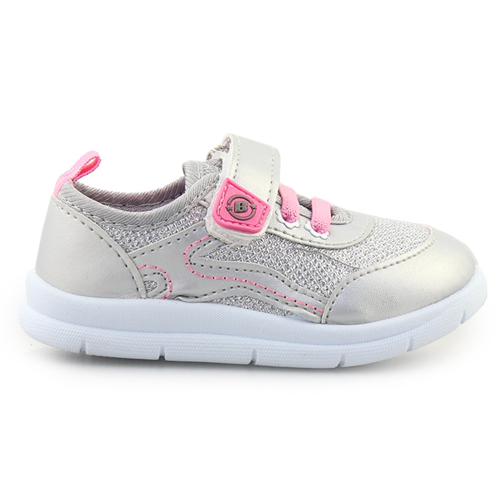 Παιδικά sneakers μεταλλιζέ Ασημί