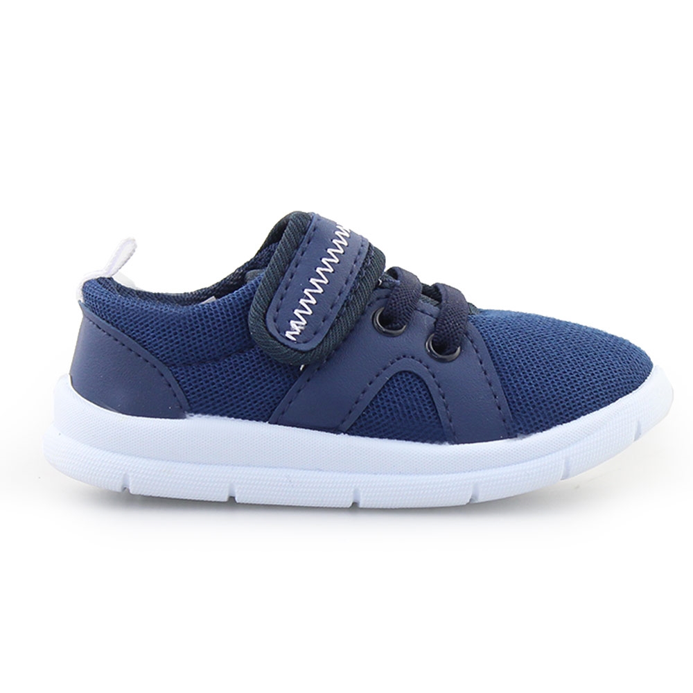 Παιδικά sneakers μονόχρωμα με σχέδιο Navy