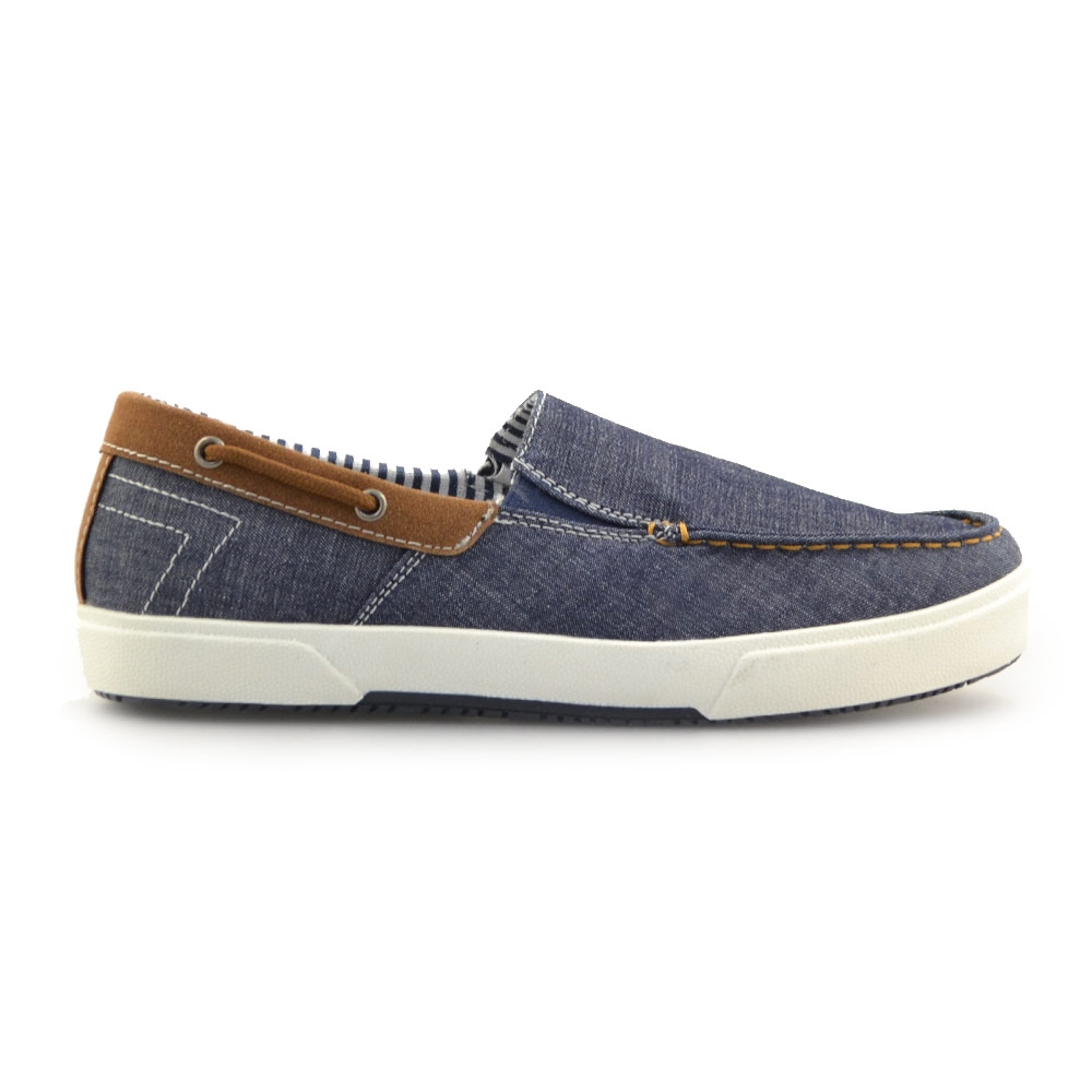 Ανδρικά loafers υφασμάτινα Μπλε