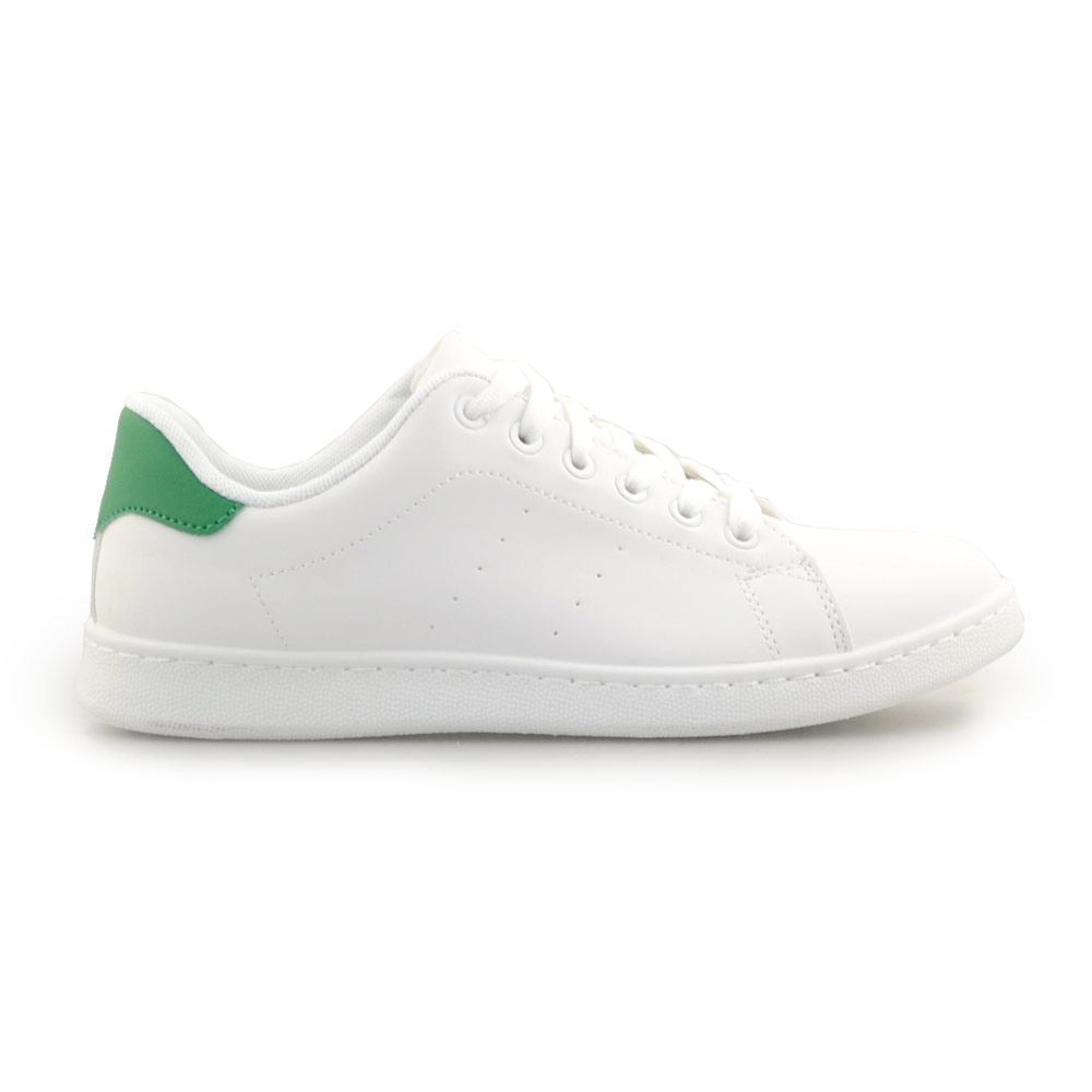 Ανδρικά sneakers μονόχρωμα Λευκό/Πράσινο