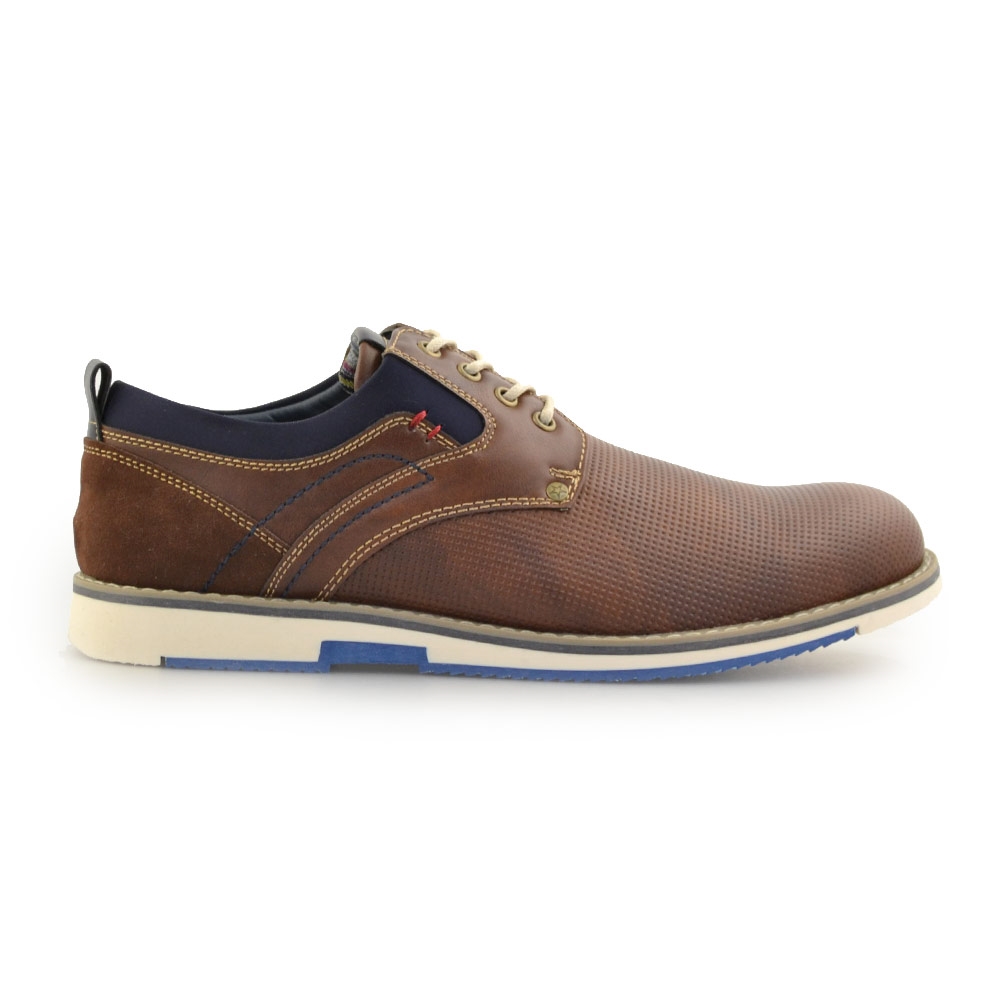Ανδρικά loafers με ανάγλυφο μοτίβο και ραφές Ταμπά