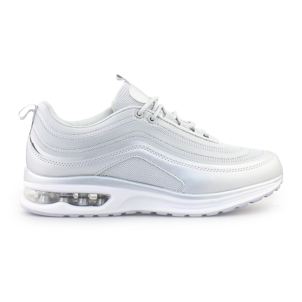 Ανδρικά sneakers με αερόσολα Ασημί
