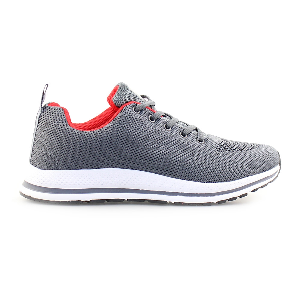 Ανδρικά sneakers με λεπτομέρεια στη σόλα Γκρι/Λευκό