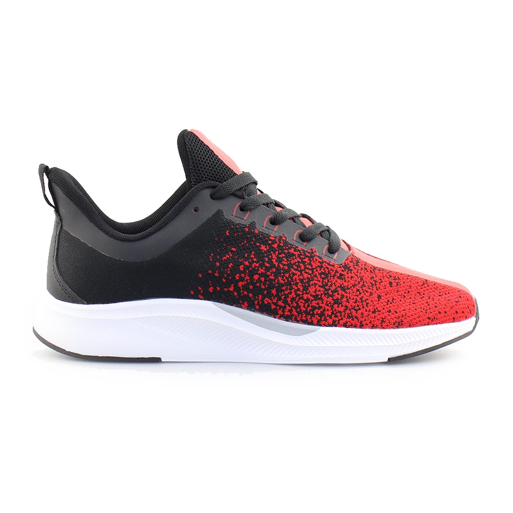 Ανδρικά sneakers δίχρωμα Κόκκινο/Μαύρο