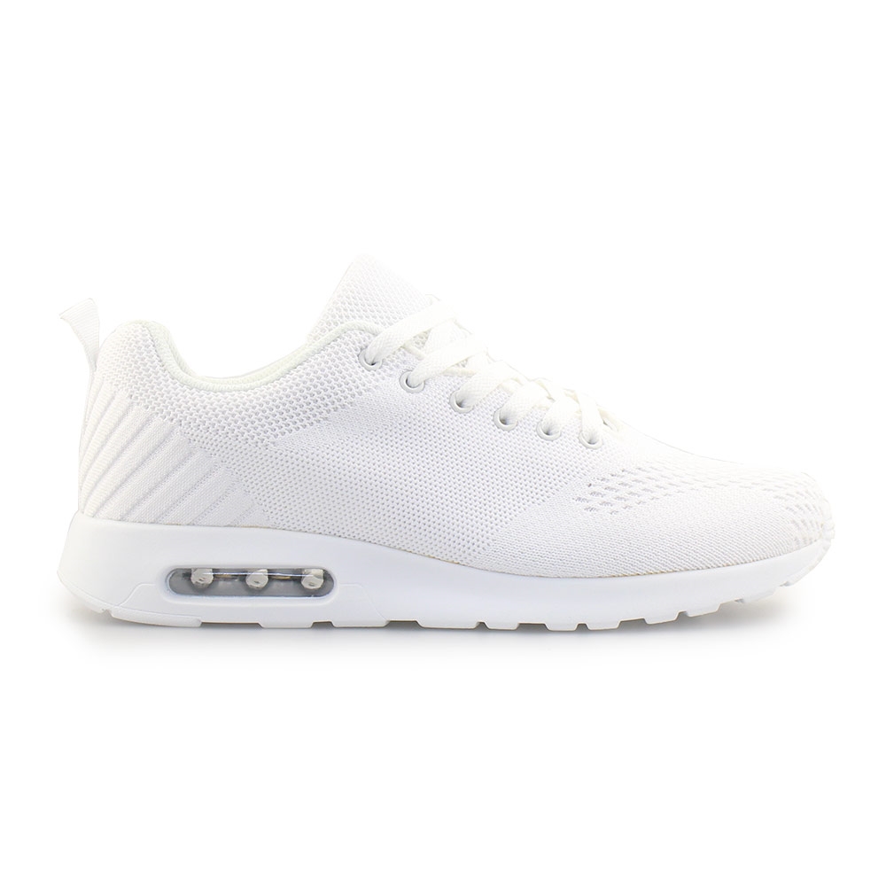 Ανδρικά sneakers μονόχρωμα με αερόσολα Λευκό
