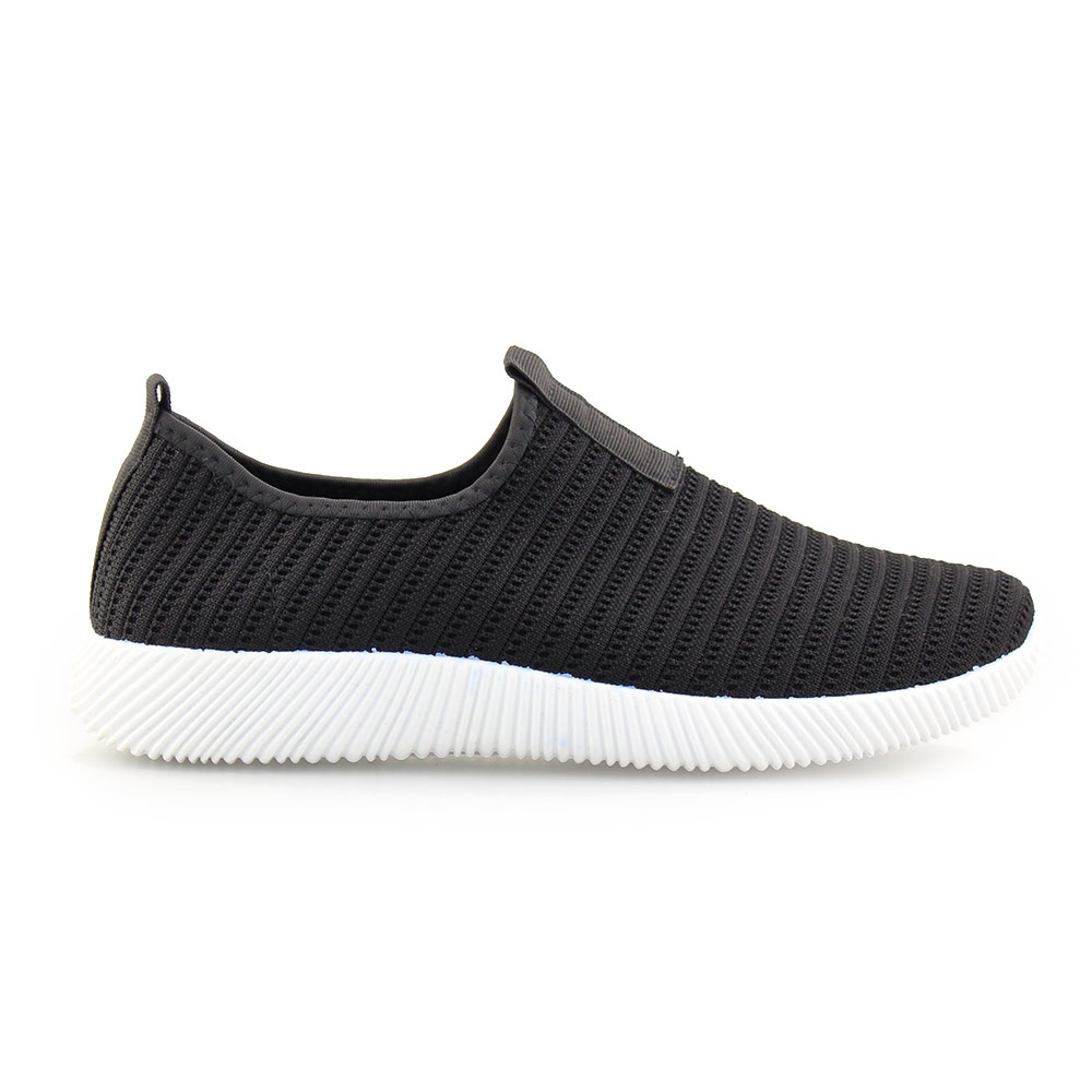 Ανδρικά sneakers ελαστικά Μαύρο/Λευκό