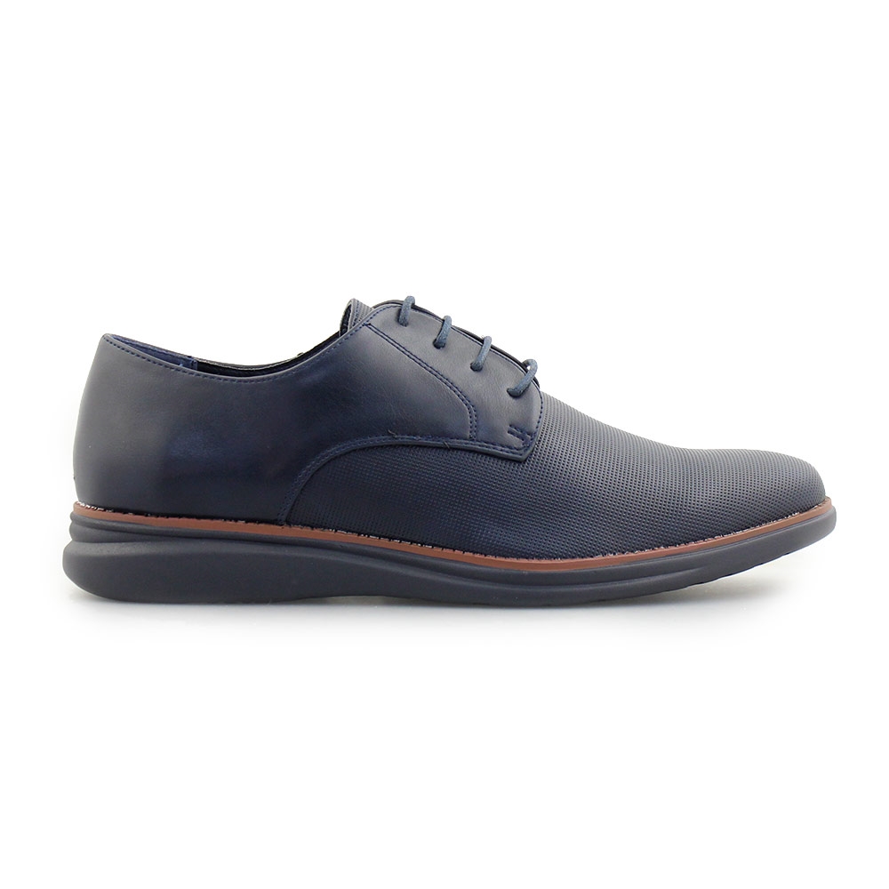Ανδρικά loafers με ανάγλυφο μοτίβο Μπλε