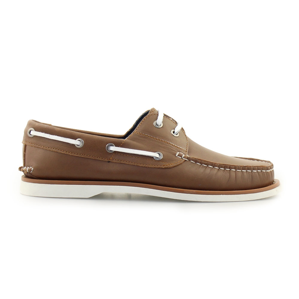 Ανδρικά δερμάτινα loafers με περιμετρικά κορδόνια Ταμπά
