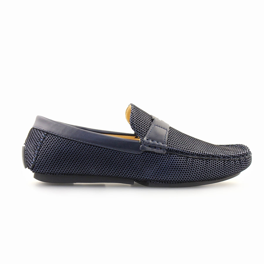 Ανδρικά loafers με αγκράφα Μπλε