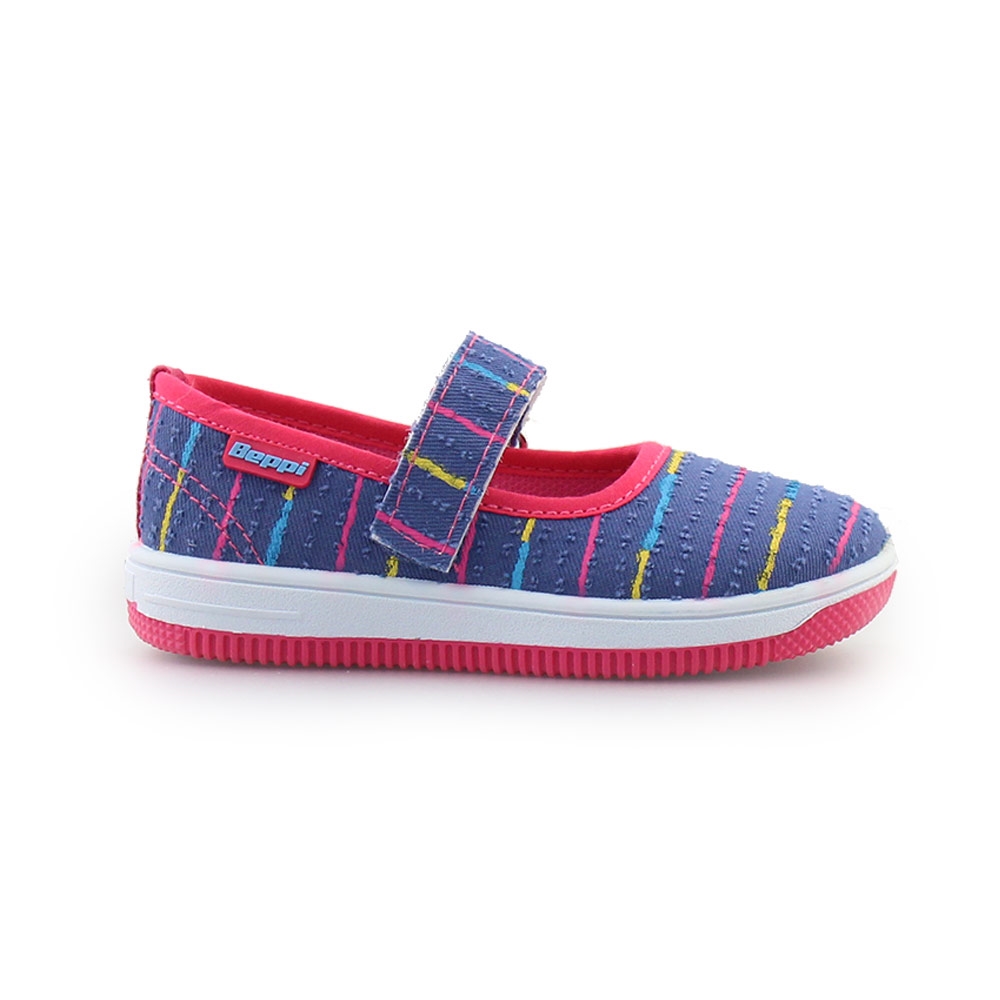 Παιδικά sneakers με πολύχρωμες ρίγες Μπλε