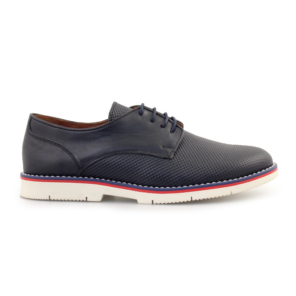 Ανδρικά δερμάτινα loafers με ανάγλυφο σχέδιο Μαύρο