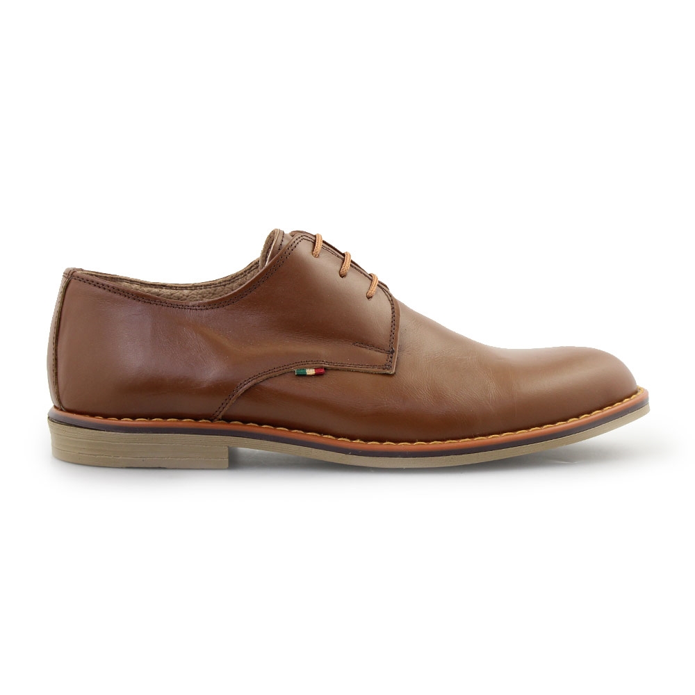Ανδρικά δερμάτινα loafers μονόχρωμα Ταμπά