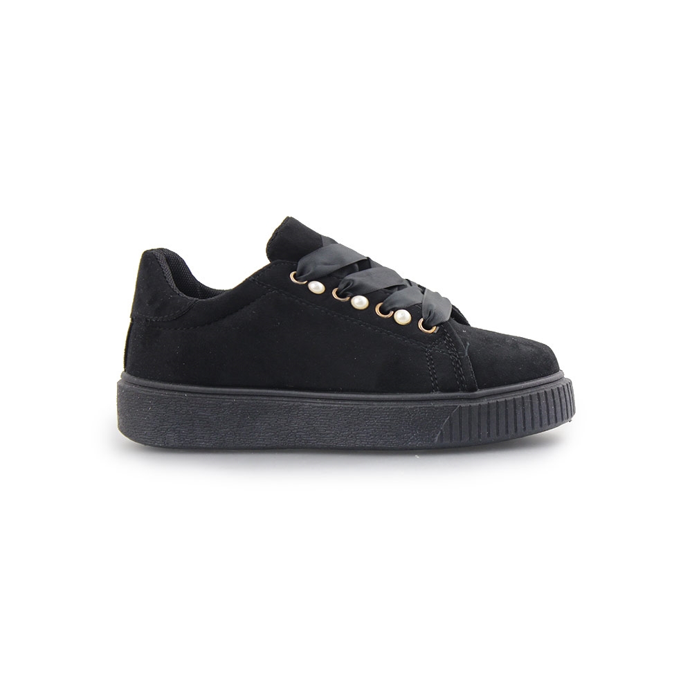 Παιδικά sneakers με διακοσμητικές πέρλες Μαύρο