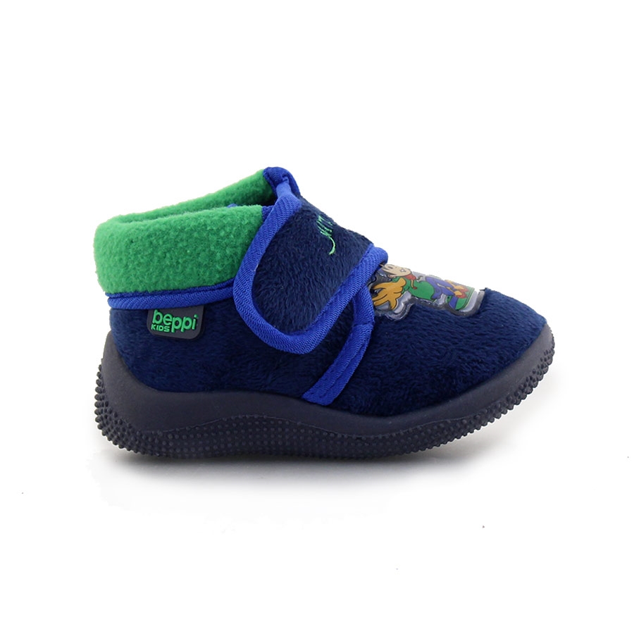 Παιδικές παντόφλες με print Nitro Boy Navy