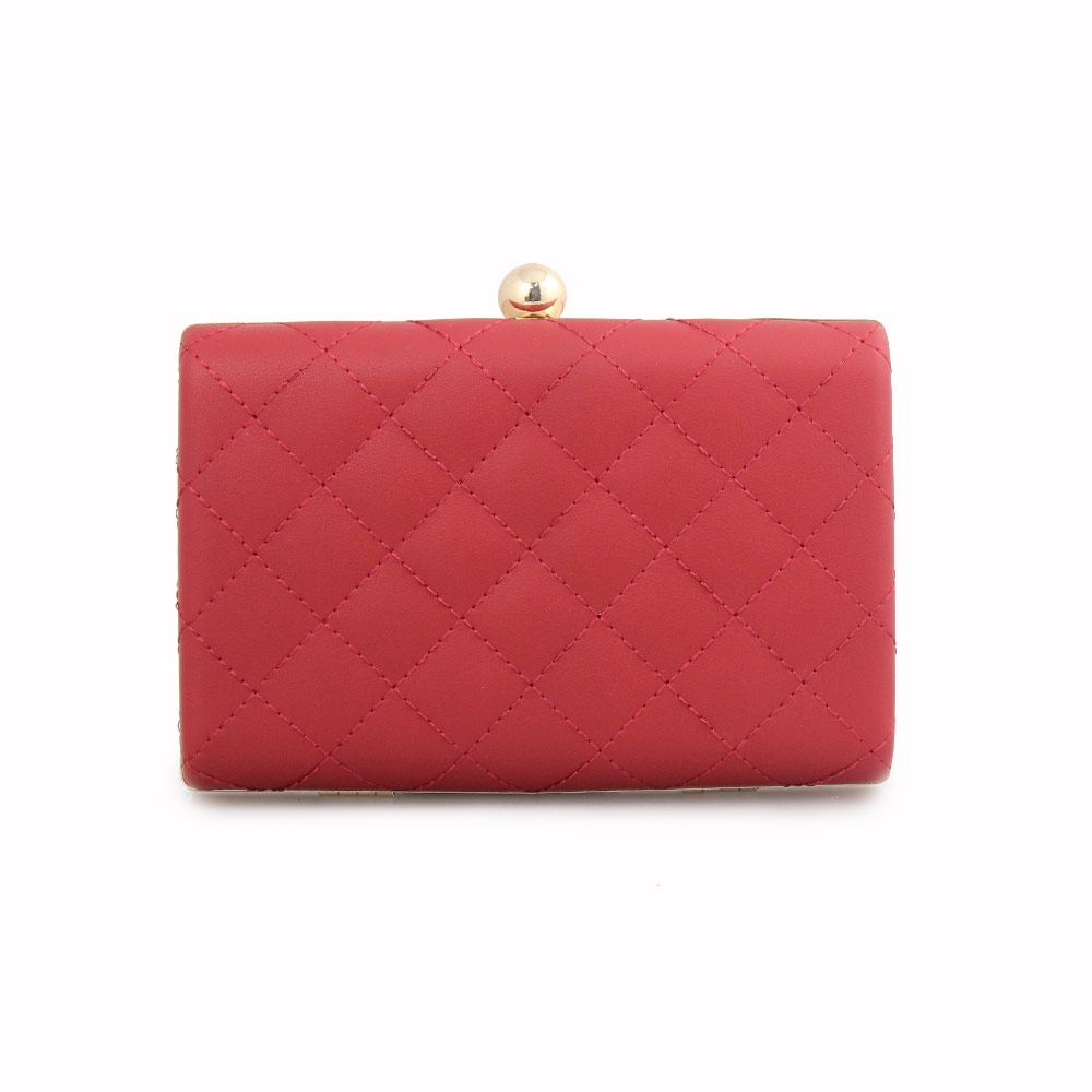 Γυναικείοι φάκελοι clutch καπιτονέ Κόκκινο