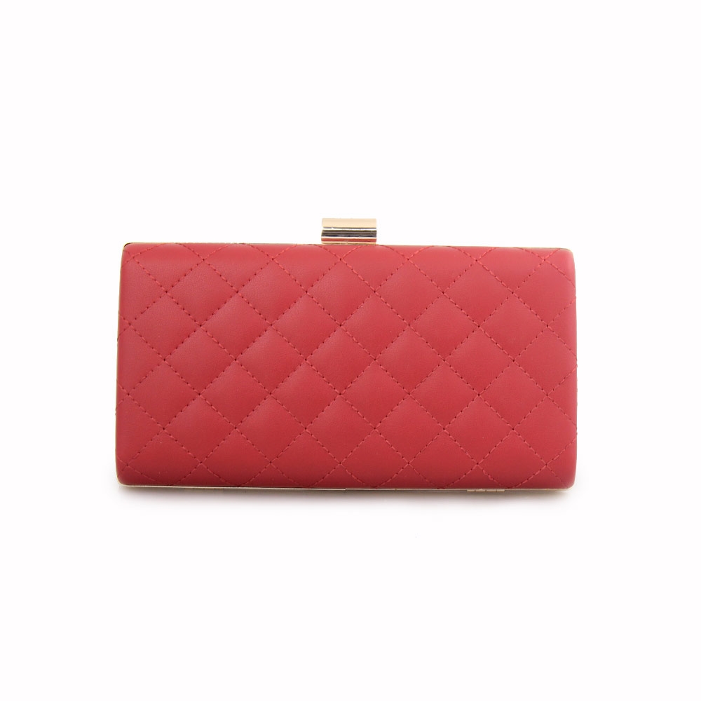 Γυναικείοι φάκελοι clutch καπιτονέ Κόκκινο