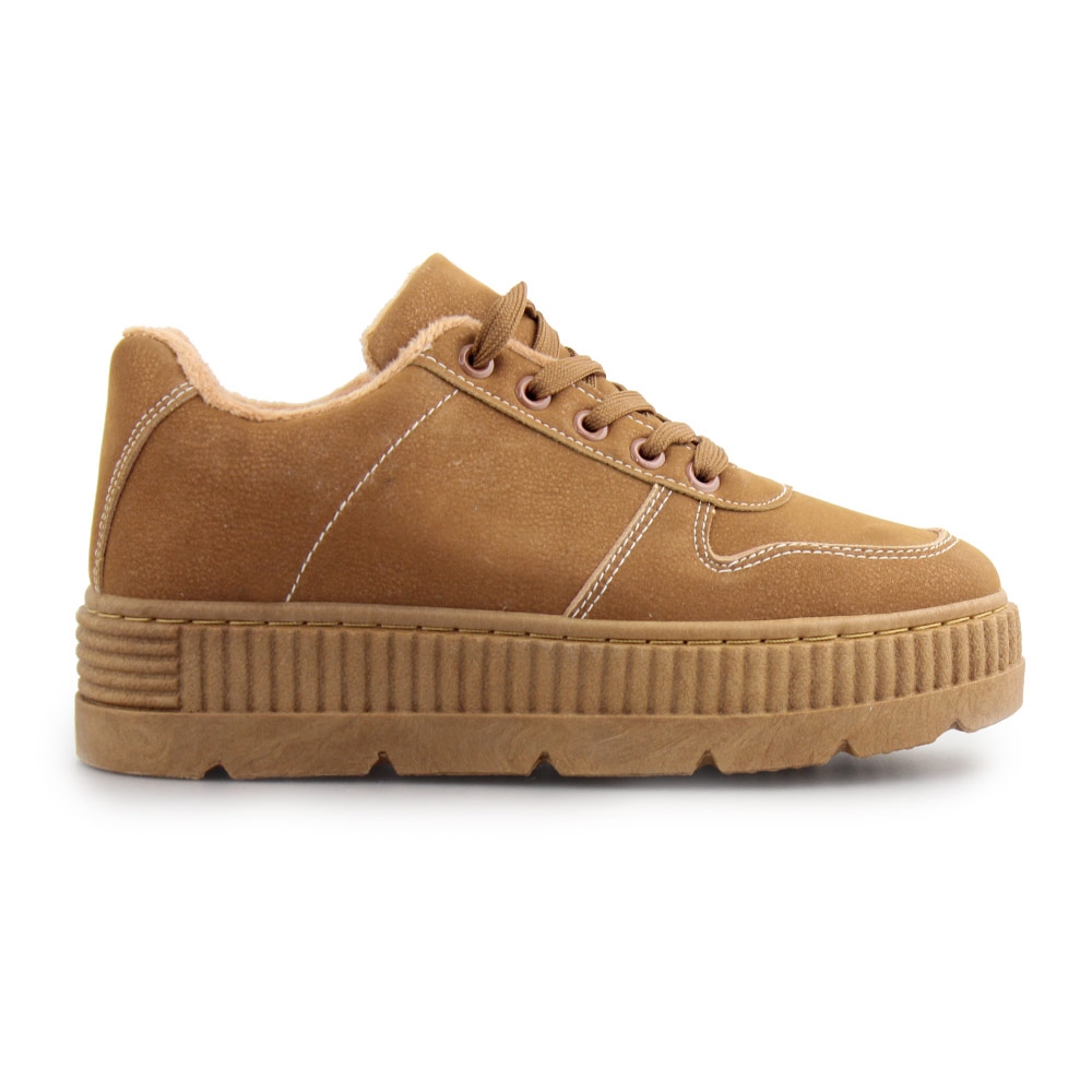Γυναικεία sneakers με εσωτερικό γουνάκι Ταμπά