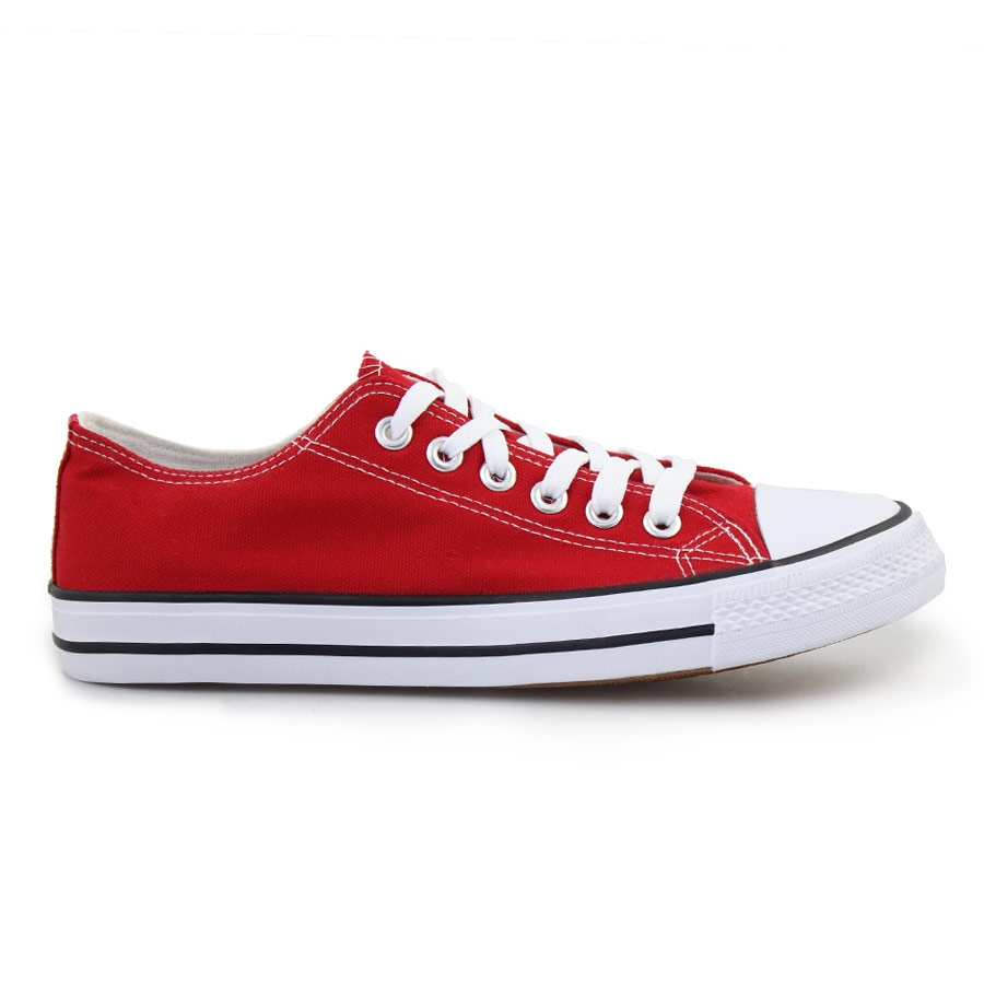 Ανδρικά sneakers με κορδόνια Κόκκινο