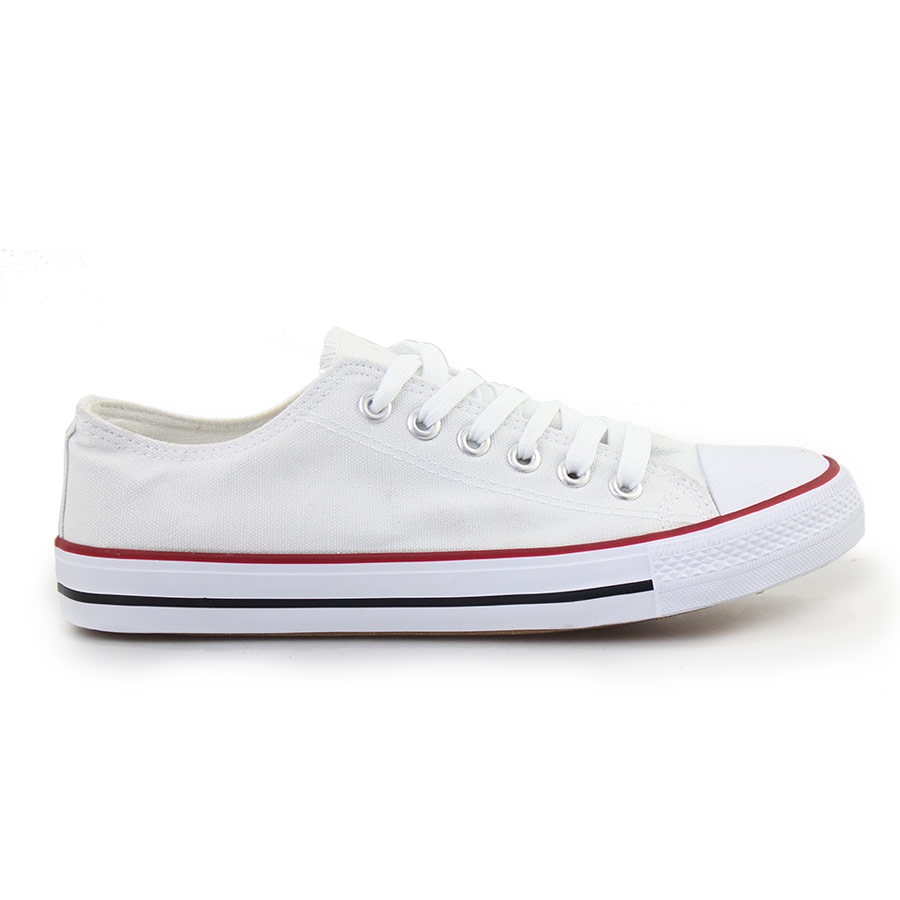 Ανδρικά sneakers με κορδόνια Λευκό