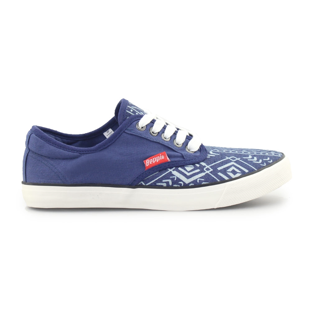 Ανδρικά sneakers με tribal παράσταση Μπλε