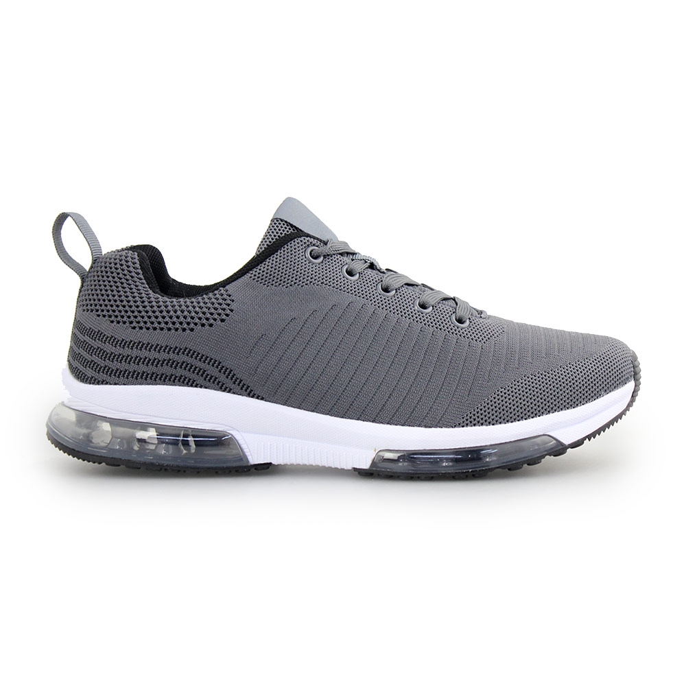 Ανδρικά sneakers με σχέδιο και αερόσολα Γκρι