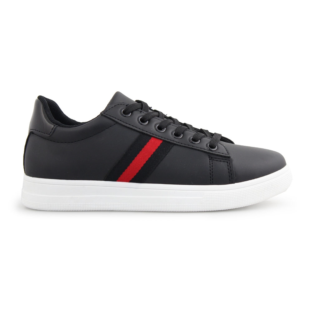 Γυναικεία sneakers με διακοσμητική λεπτομέρεια Μαύρο/Λευκό