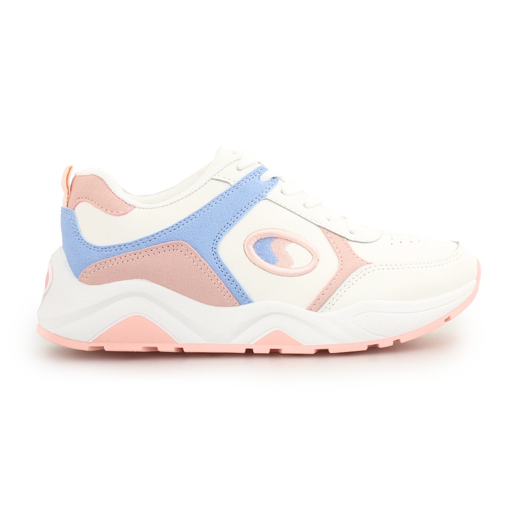 Γυναικεία sneakers με πολύχρωμα Λευκό/Ροζ