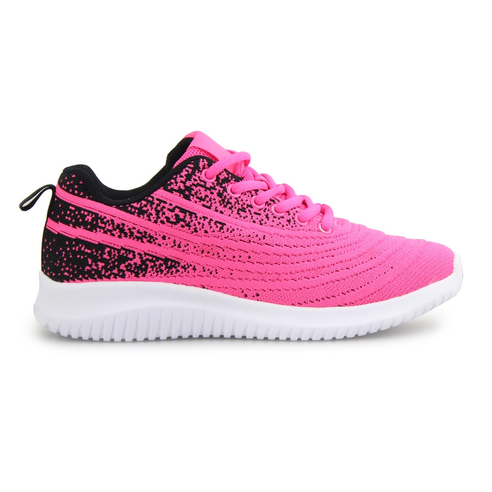 Γυναικεία sneakers δίχρωμα Φούξια/Μαύρο