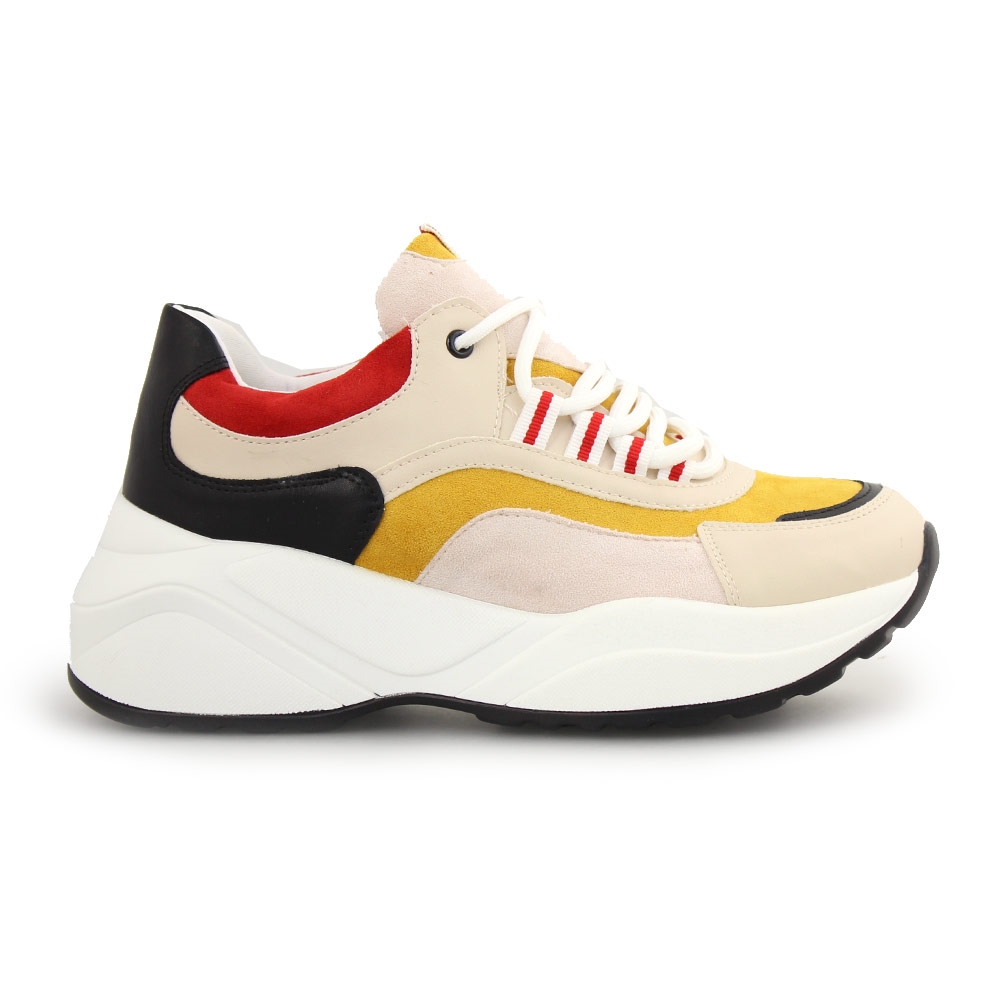 Γυναικεία sneakers πολύχρωμα Κίτρινο
