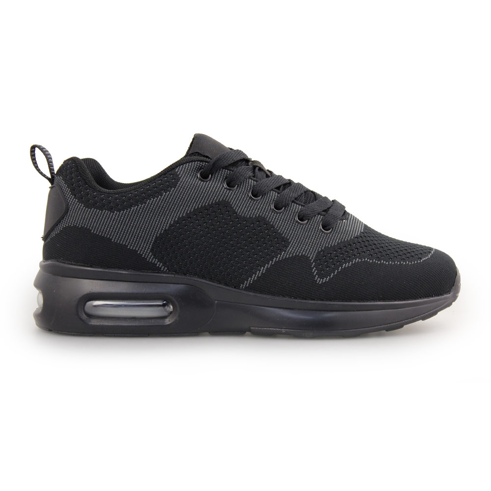 Ανδρικά sneakers δίχρωμα με αερόσολα Μαύρο